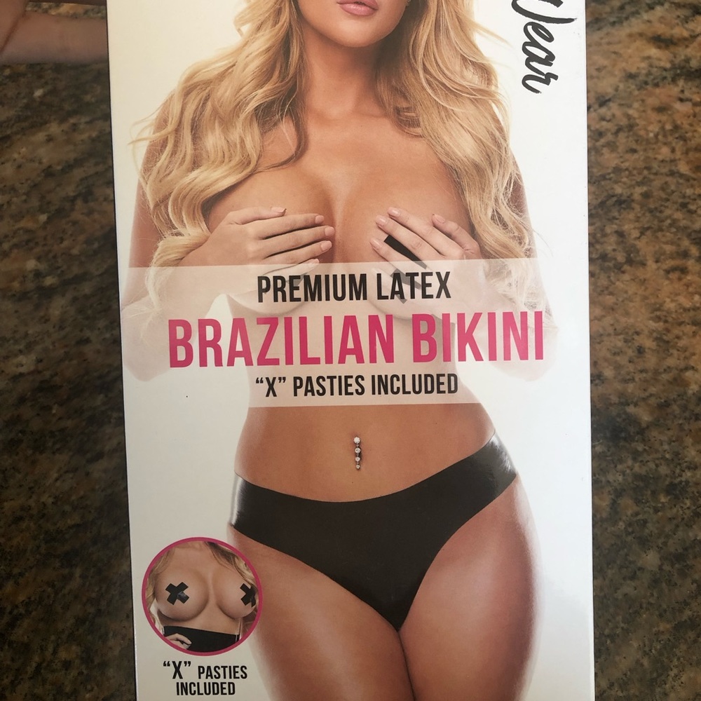 NIB Sexy Black Latex Underwear🔥